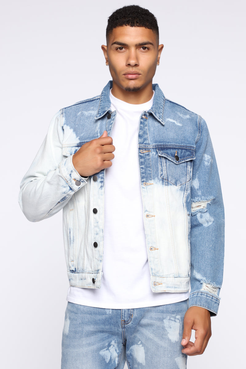 Bleach Bod Denim Jacket BleachBlueWash Fashion Nova, Mens Jackets Fashion Nova