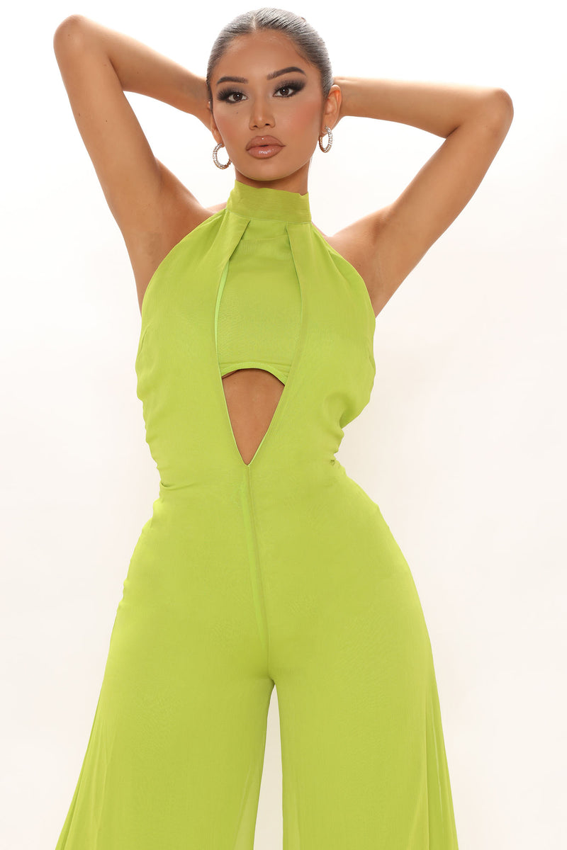 Fira Green Two-Piece Jumpsuit