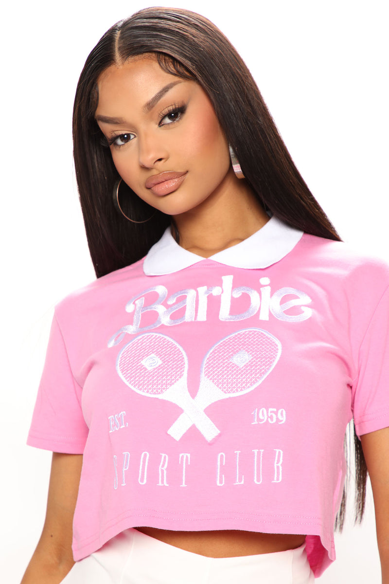Sporty Barbie Crop Top - Pink | Fashion Nova, Screens Tops and Bottoms | Fashion Nova