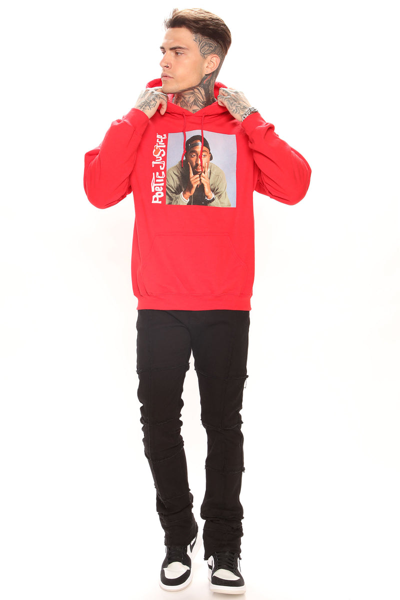 Poetic Justice Tupac Hoodie Red