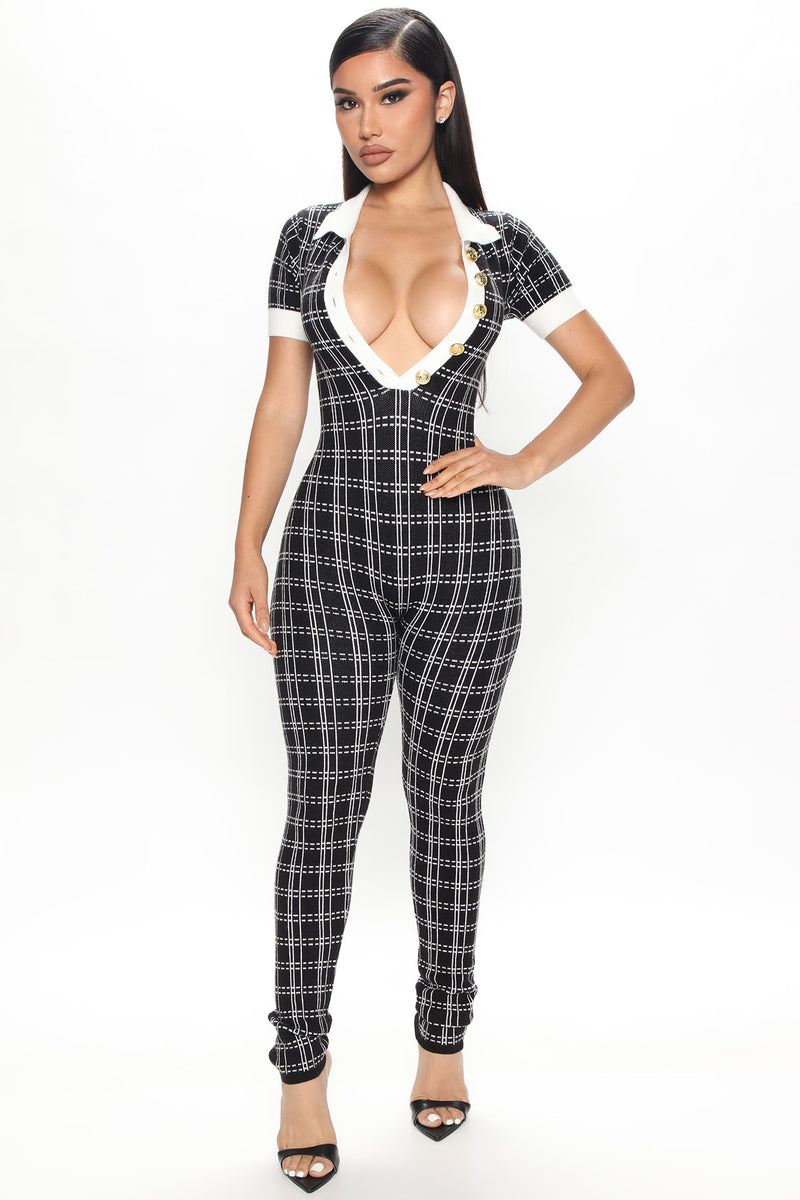Fashion nova plaid jumpsuit new arrivals
