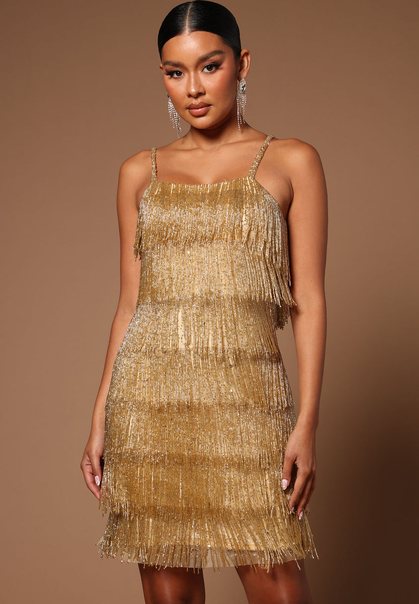 Fashion nova tassel online dress