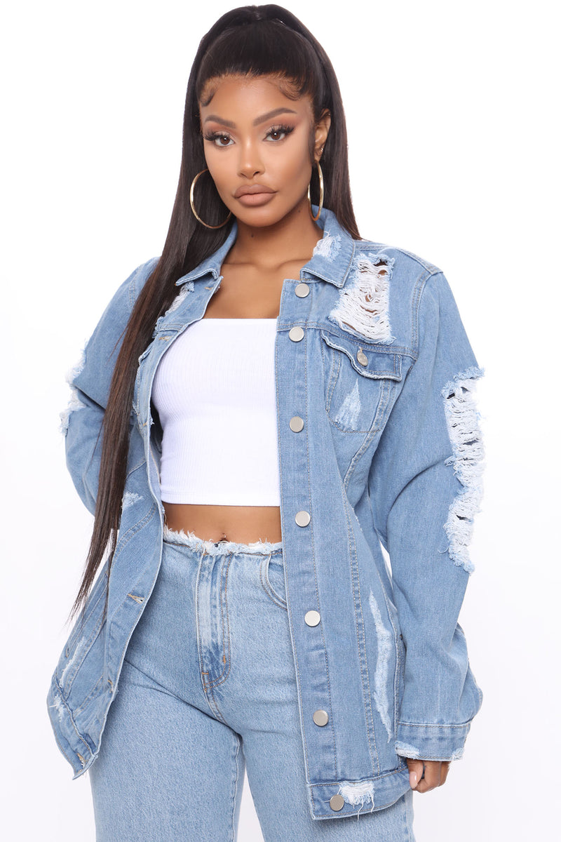 Krissy oversized denim jacket 2025