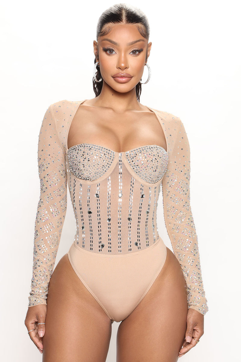 Rhinestone bodysuit sales