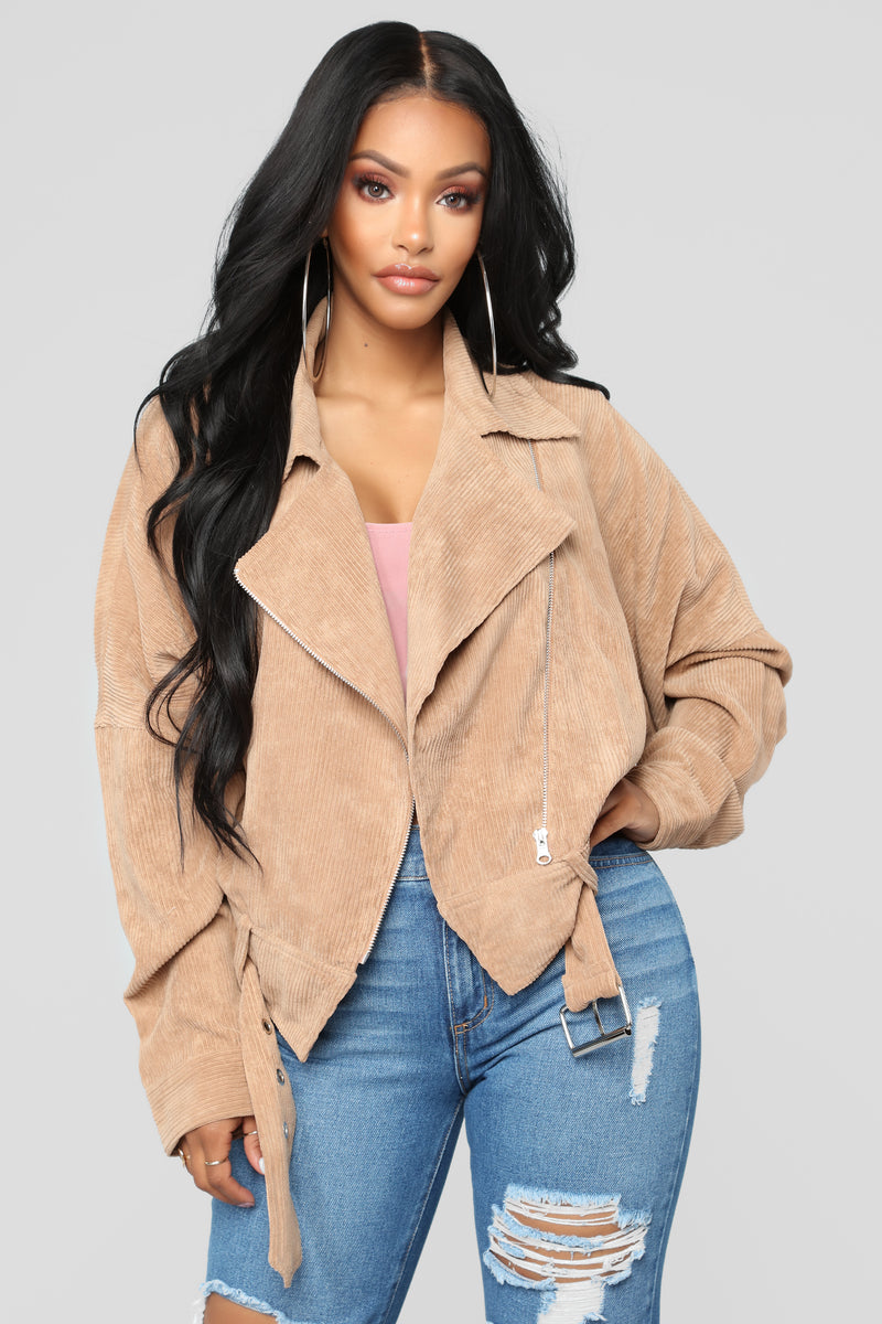 Camel moto clearance jacket women's