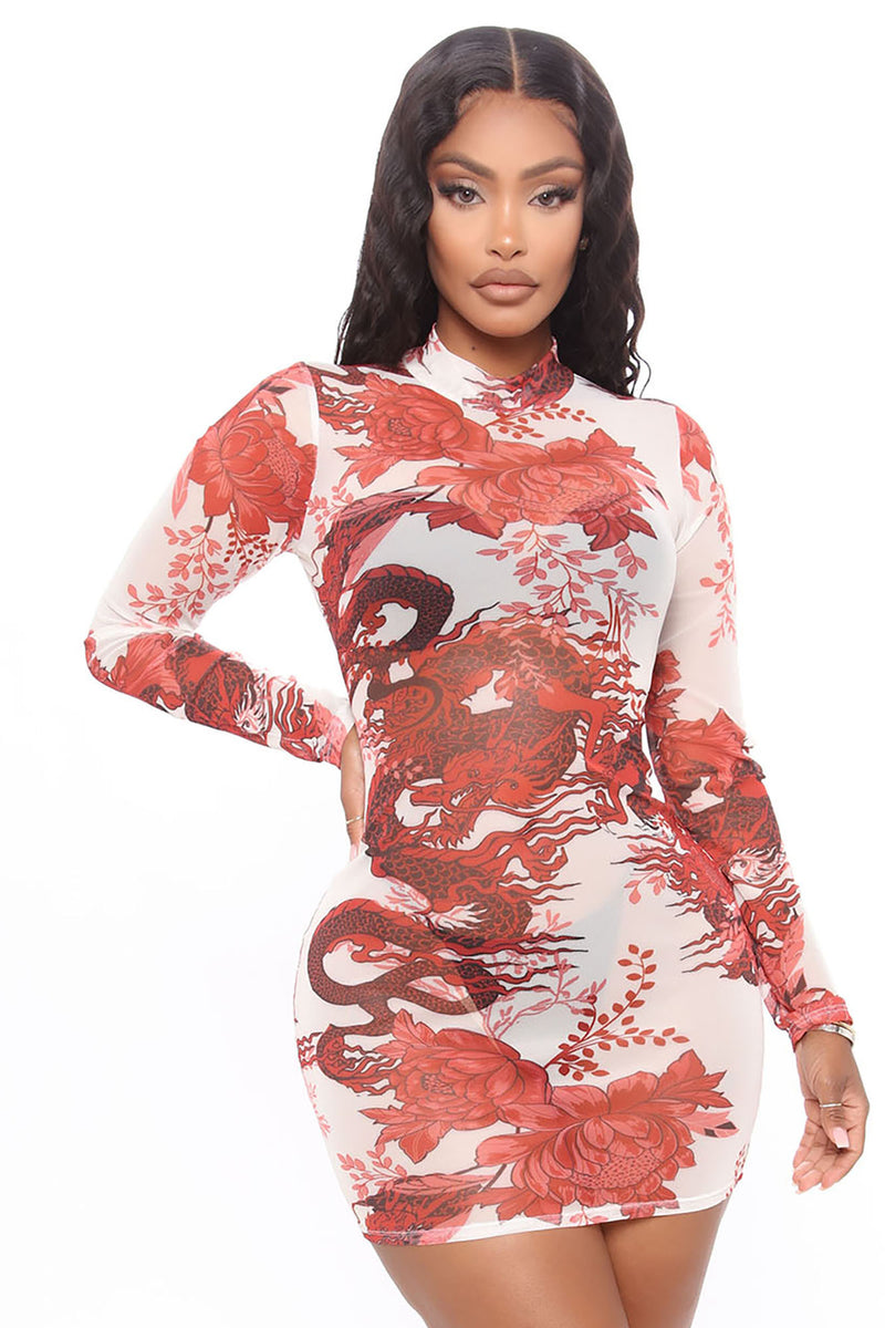 Red hotsell dragon dress
