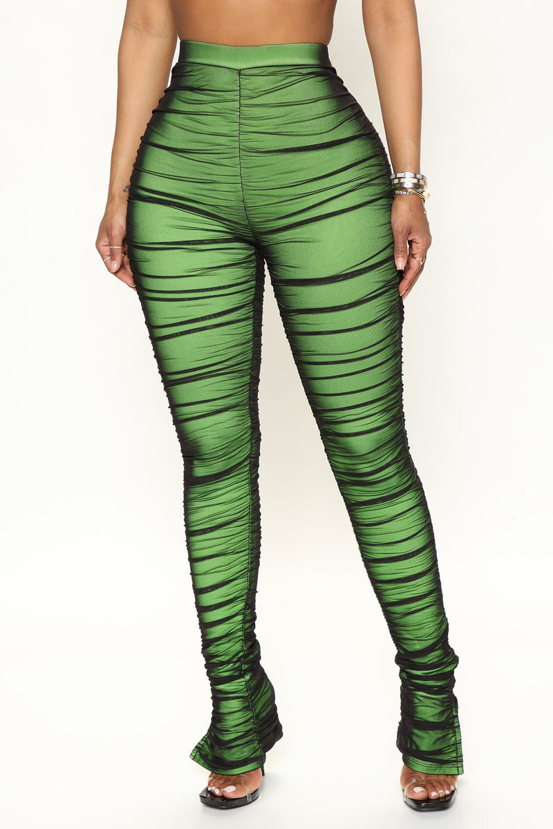 Mesh best sale ruched pants