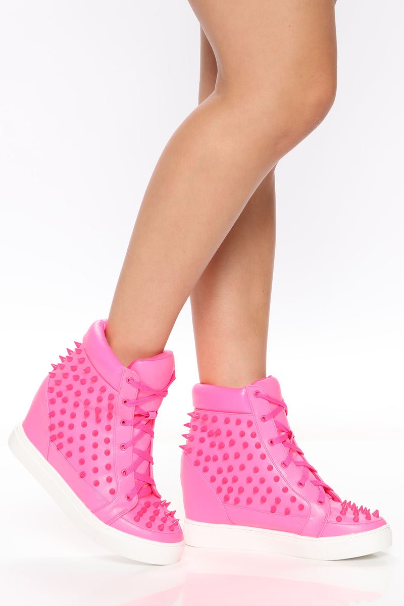 Blush cheap wedge sneaker