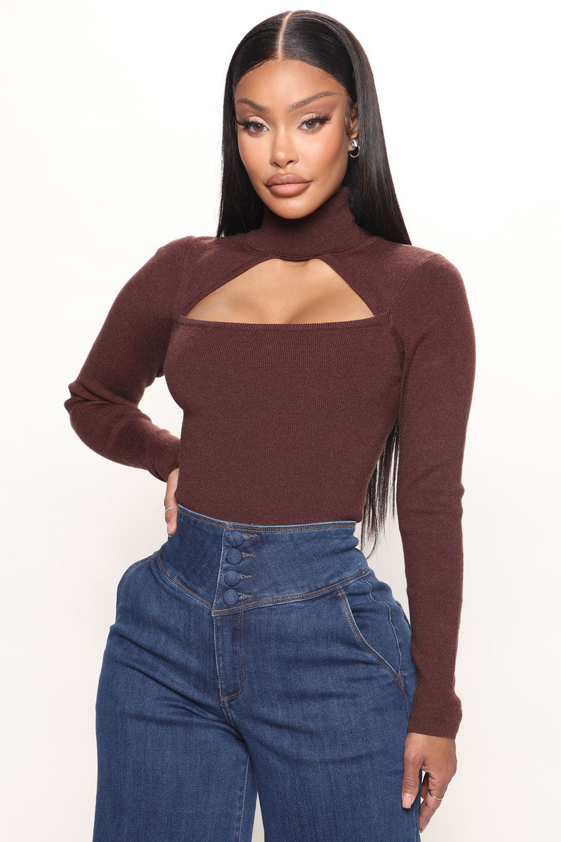 Cut Out Sleeve Turtleneck Pullover - Women - Ready-to-Wear