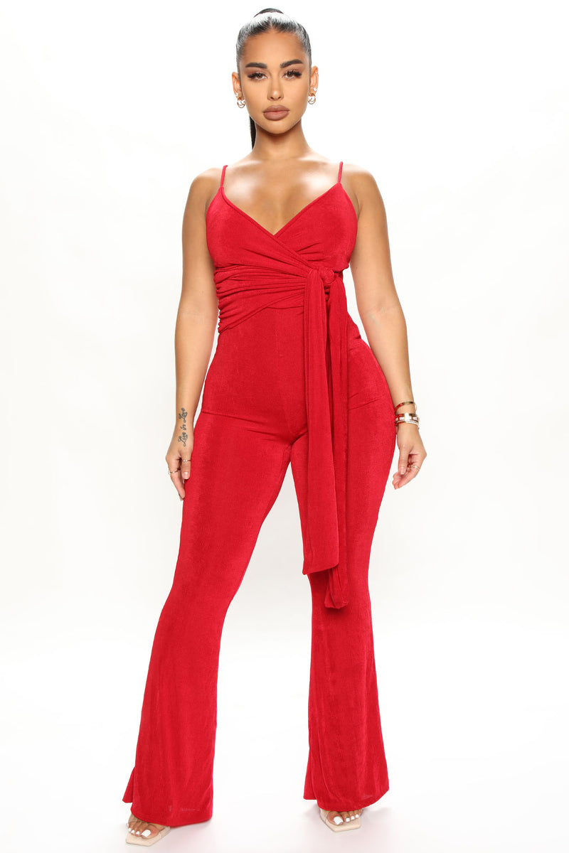 Stella Slinky Jumpsuit Red Fashion Nova Jumpsuits Fashion Nova