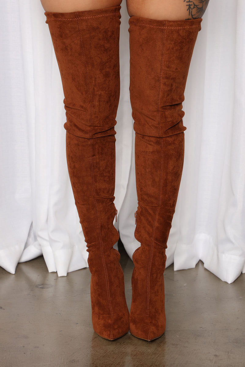 Chestnut thigh high shop boots