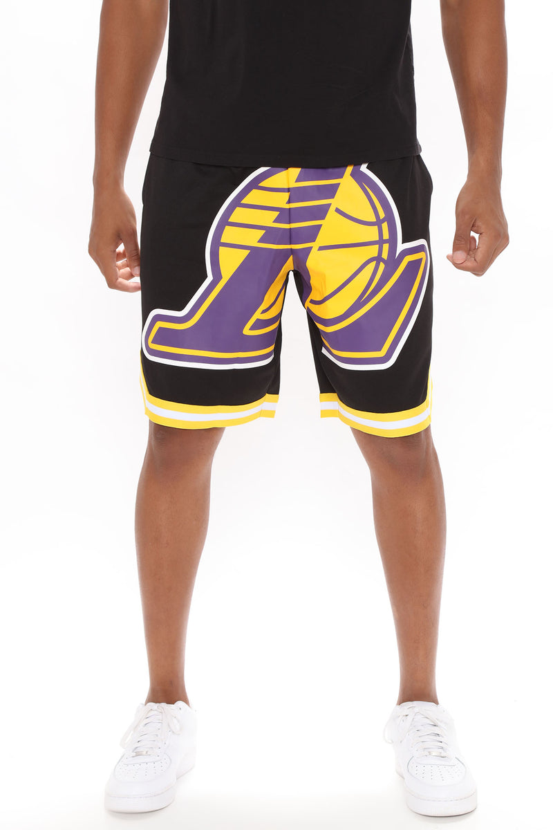 mens lakers basketball shorts