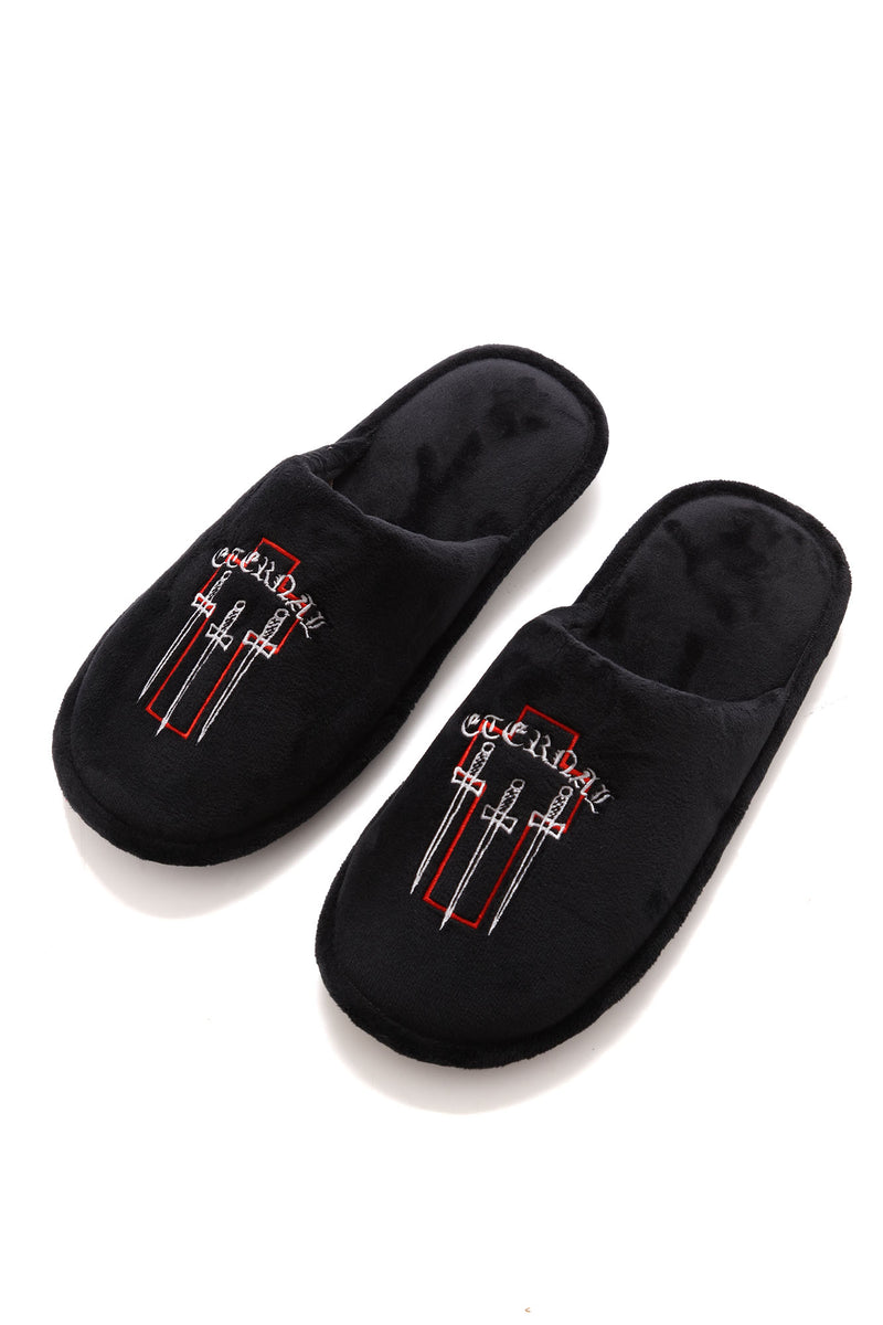 Eternal Slippers Black combo Fashion Nova Mens Shoes