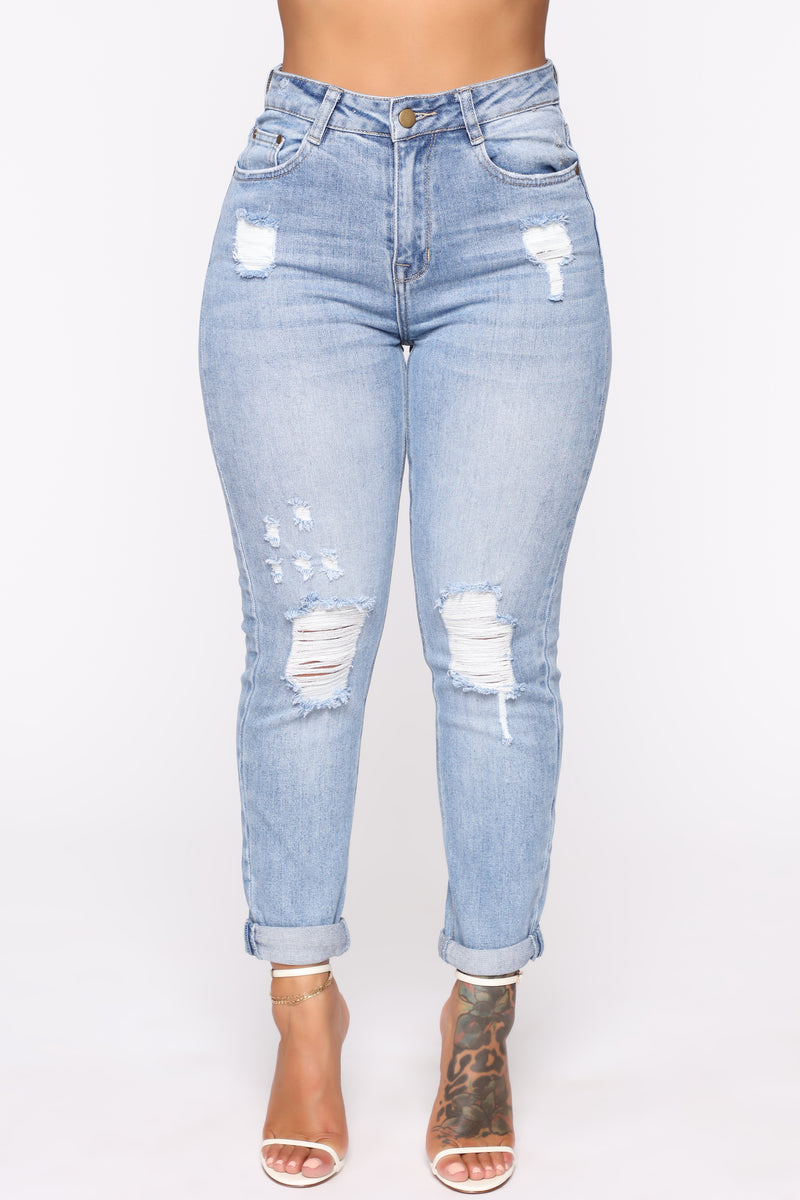 Fashion nova boyfriend deals jeans review