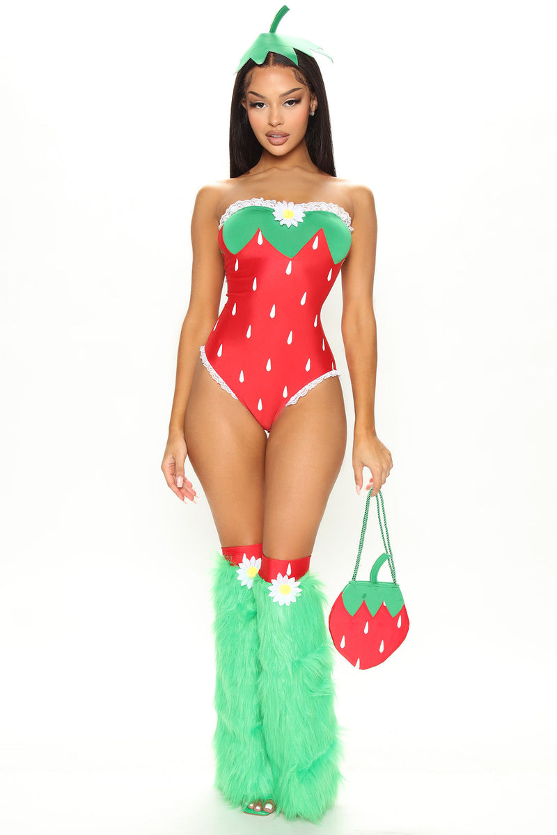 Favorite Sweet Treat 4 Piece Costume Set Red combo
