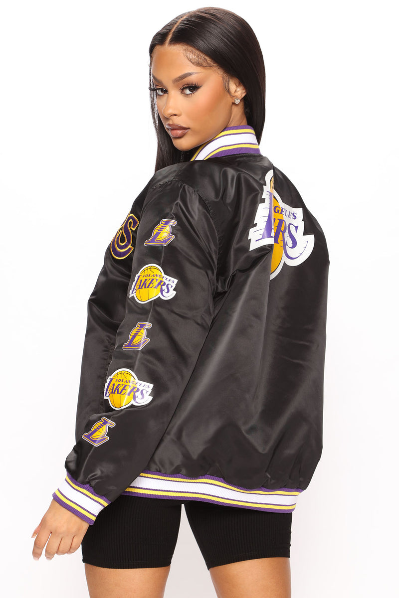 all black lakers jacket