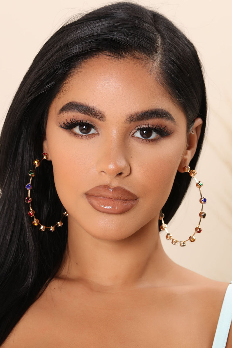 Color Me With You Hoop Earrings Gold