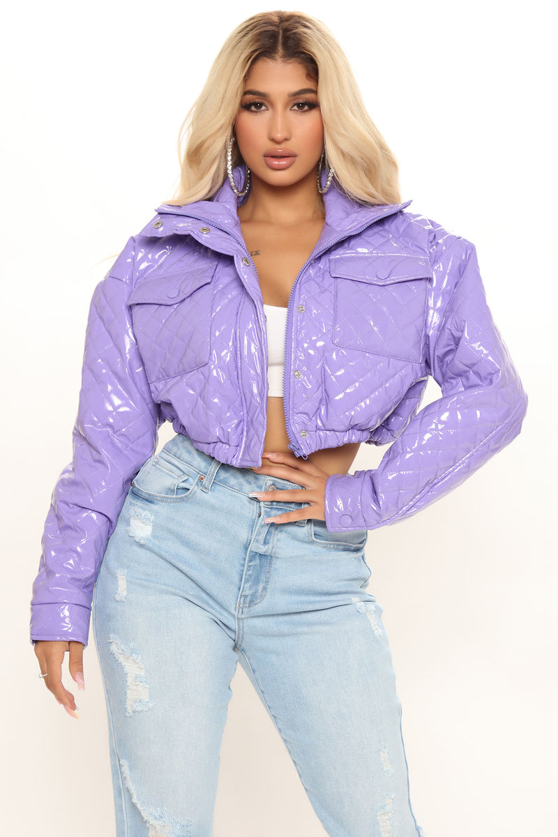 Lavender cropped best sale jacket