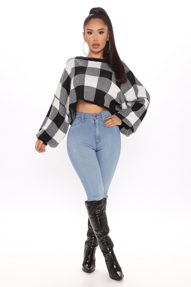 Cropped sweater fashion nova on sale