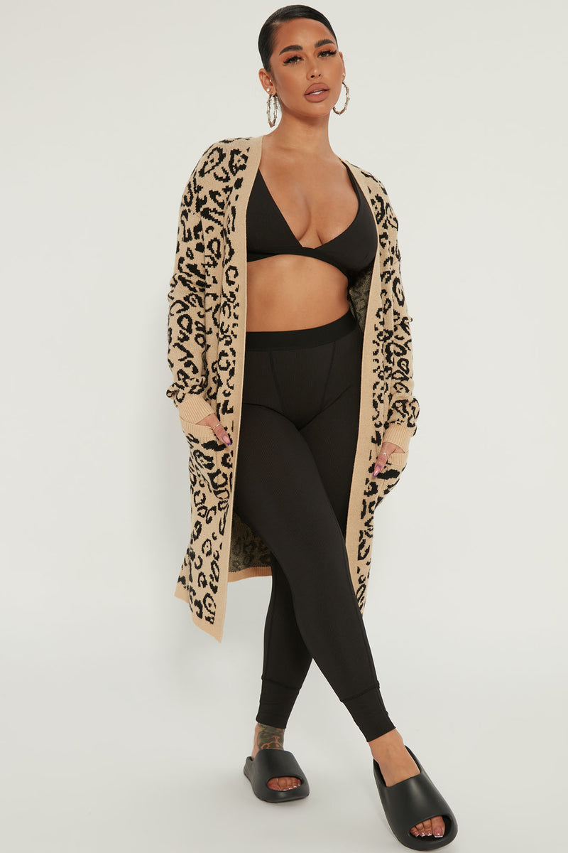 Leopard sales cardigan plus