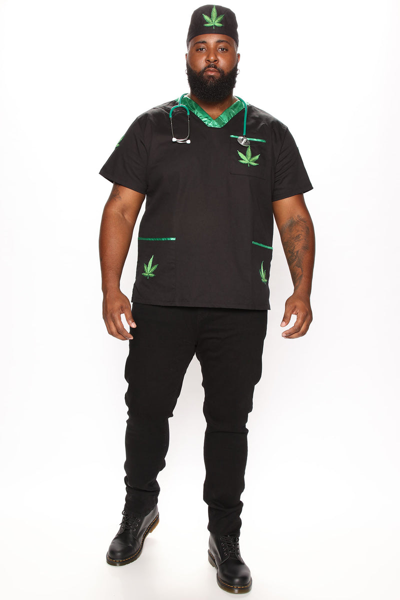 Herbal Nurse 3 Piece Costume Set Black Fashion Nova, Mens Costumes