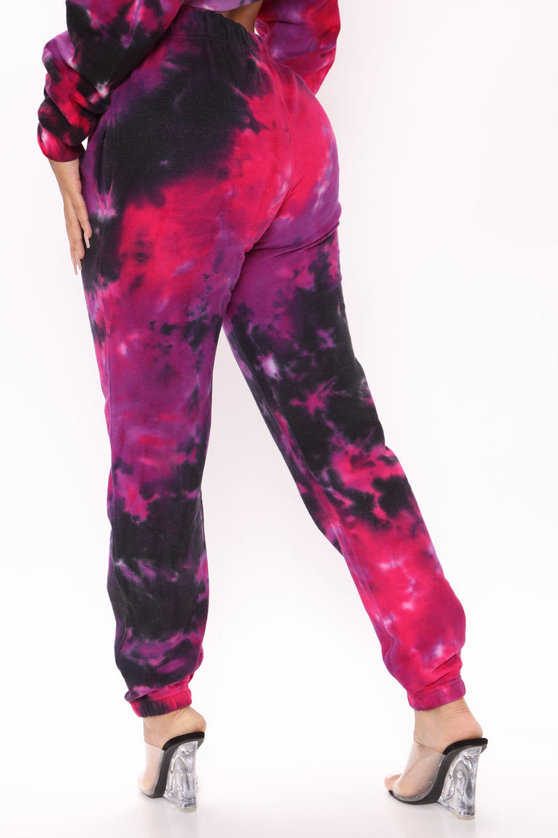 Exhale The Bull Tie Dye Jogger Black combo Fashion Nova Pants