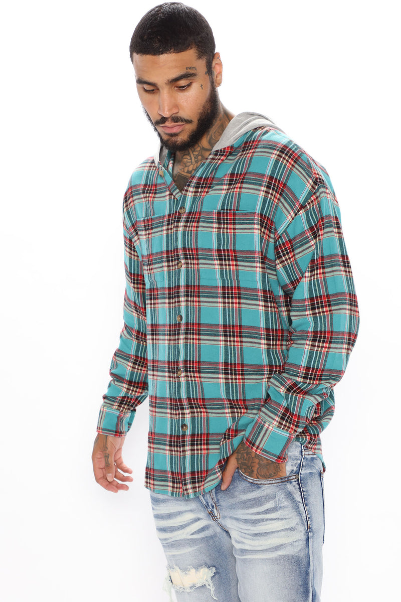 Combo of 03 shop hooded plaid shirt