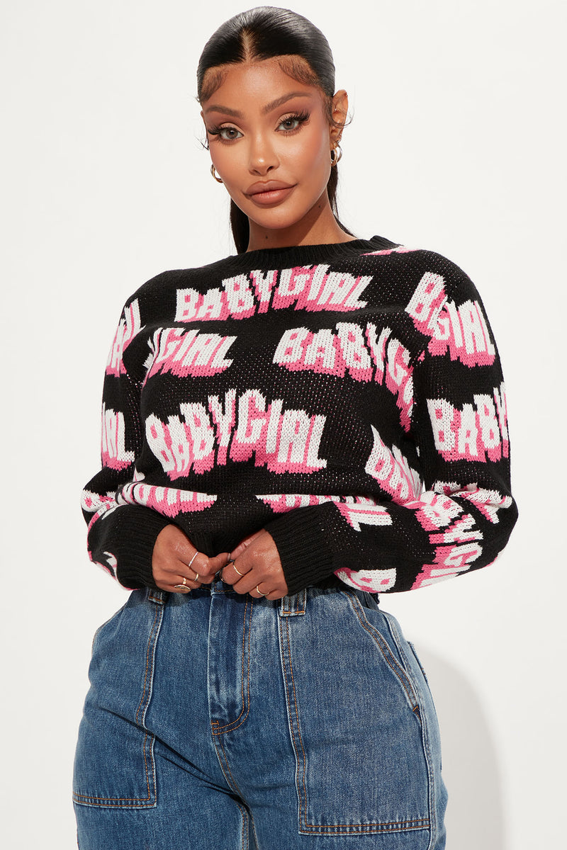 Baby girl cropped on sale sweater