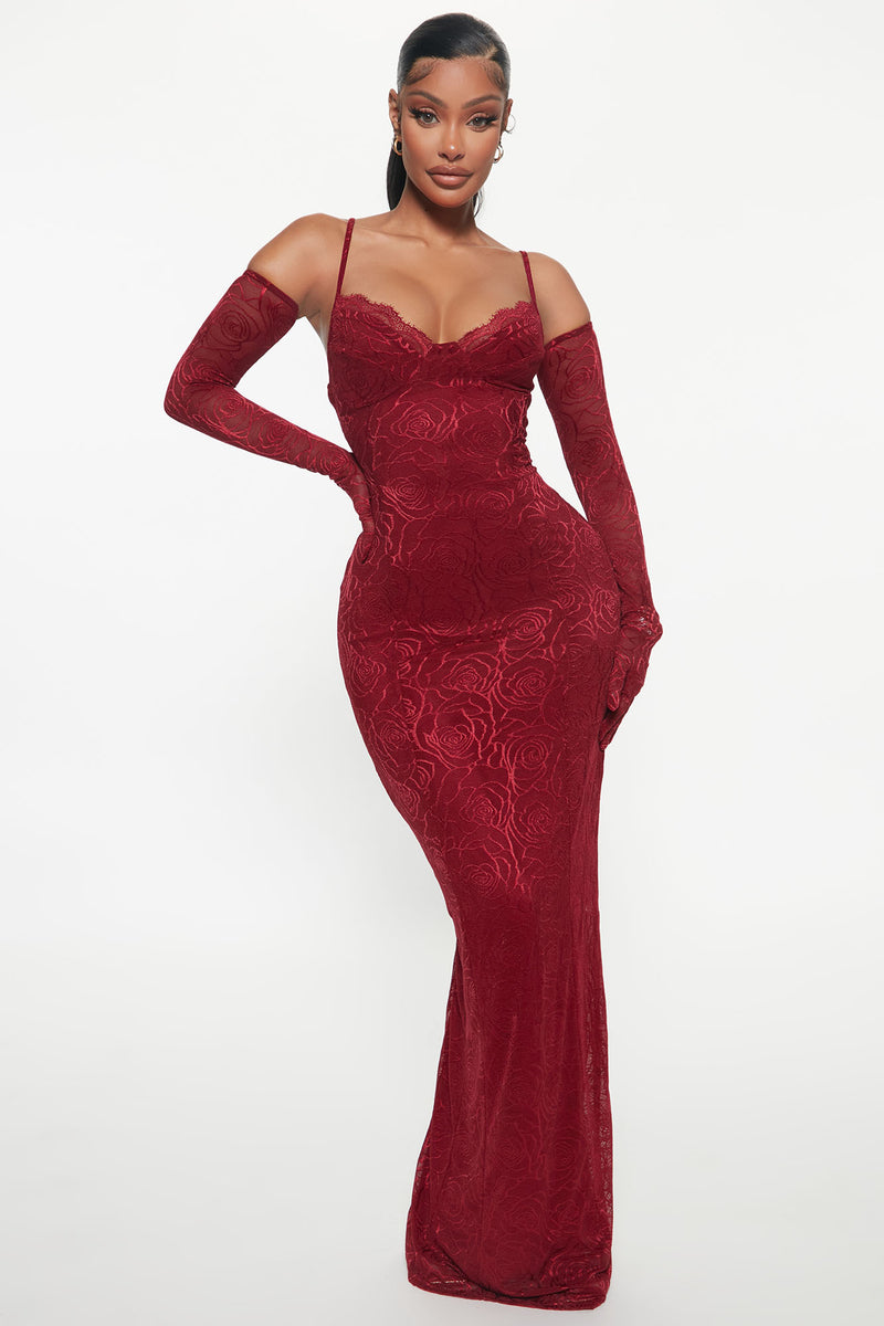 Fashion nova red 2025 dress off the shoulder
