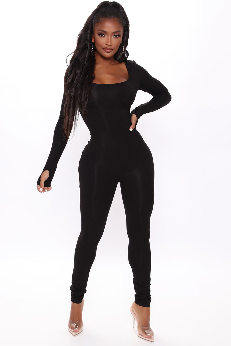 Women's Nova Season Flare Leg Jumpsuit in Black Size XL by Fashion Nova