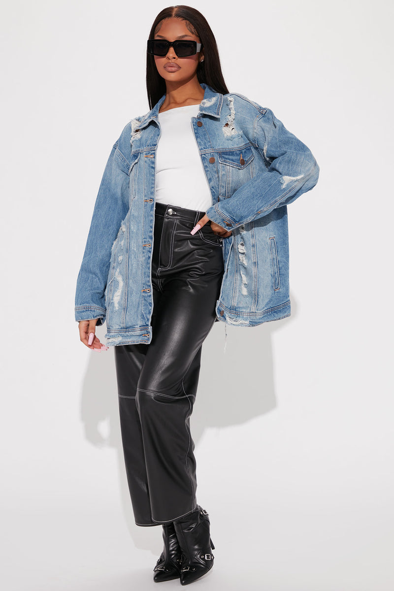 Krissy oversized sale denim jacket