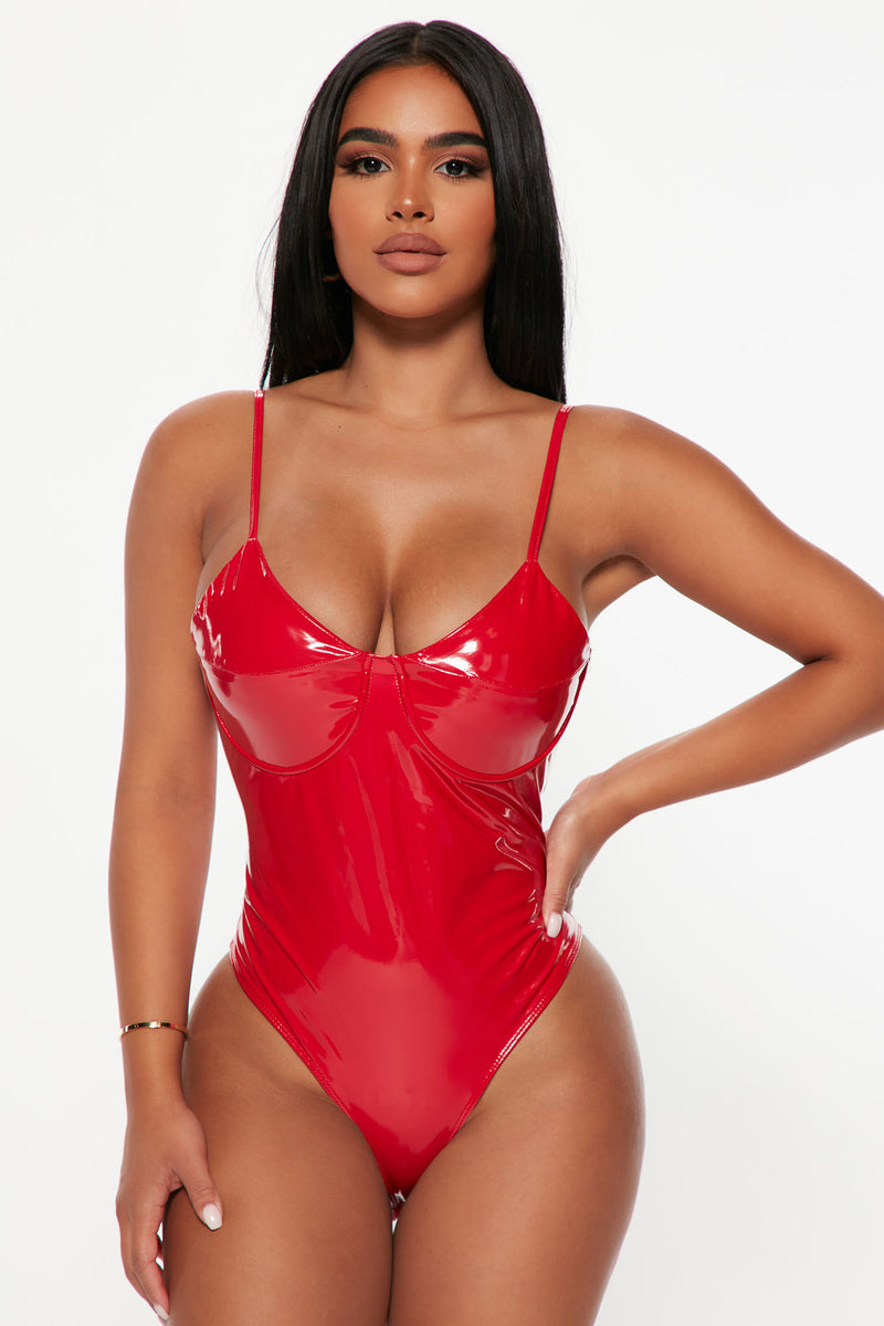 Forsendelse Uddrag korrekt I Need It Now Latex Bodysuit - Red | Fashion Nova, Bodysuits | Fashion Nova