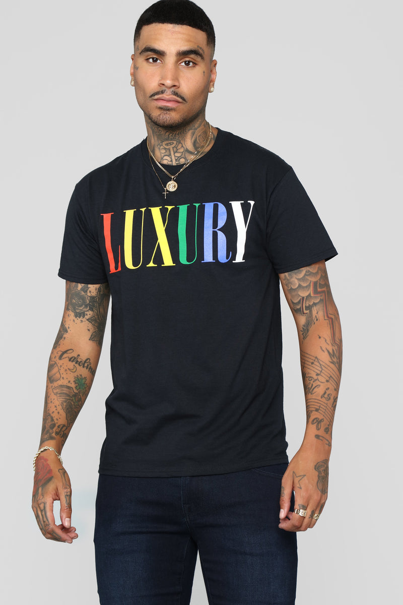 LV Frequency Graphic T-Shirt - Luxury Black