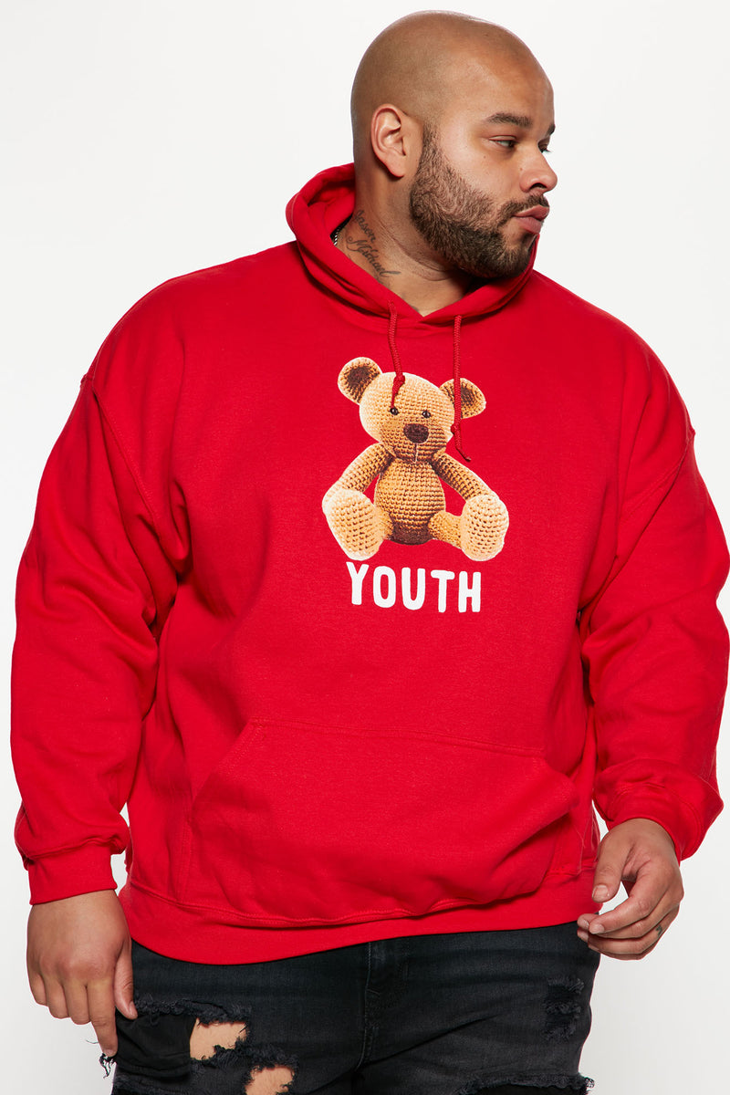 Teddy Youth Hoodie Red