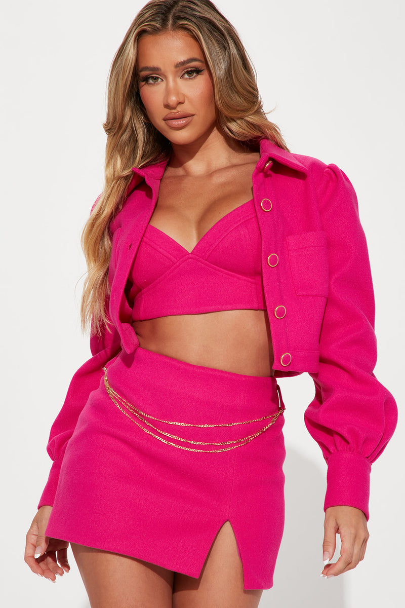 Lilly 3 Piece Skirt Set Pink Fashion Nova, Matching Sets Fashion Nova