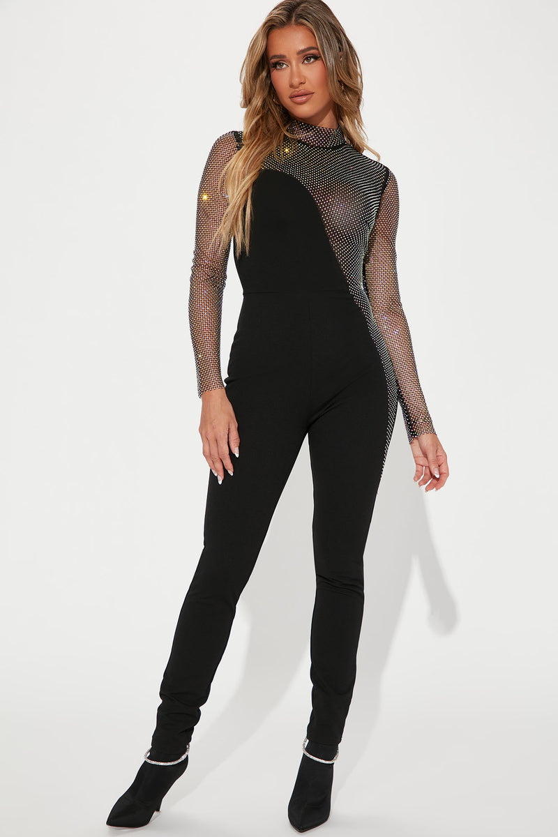Fashion nova sales rhinestone jumpsuit