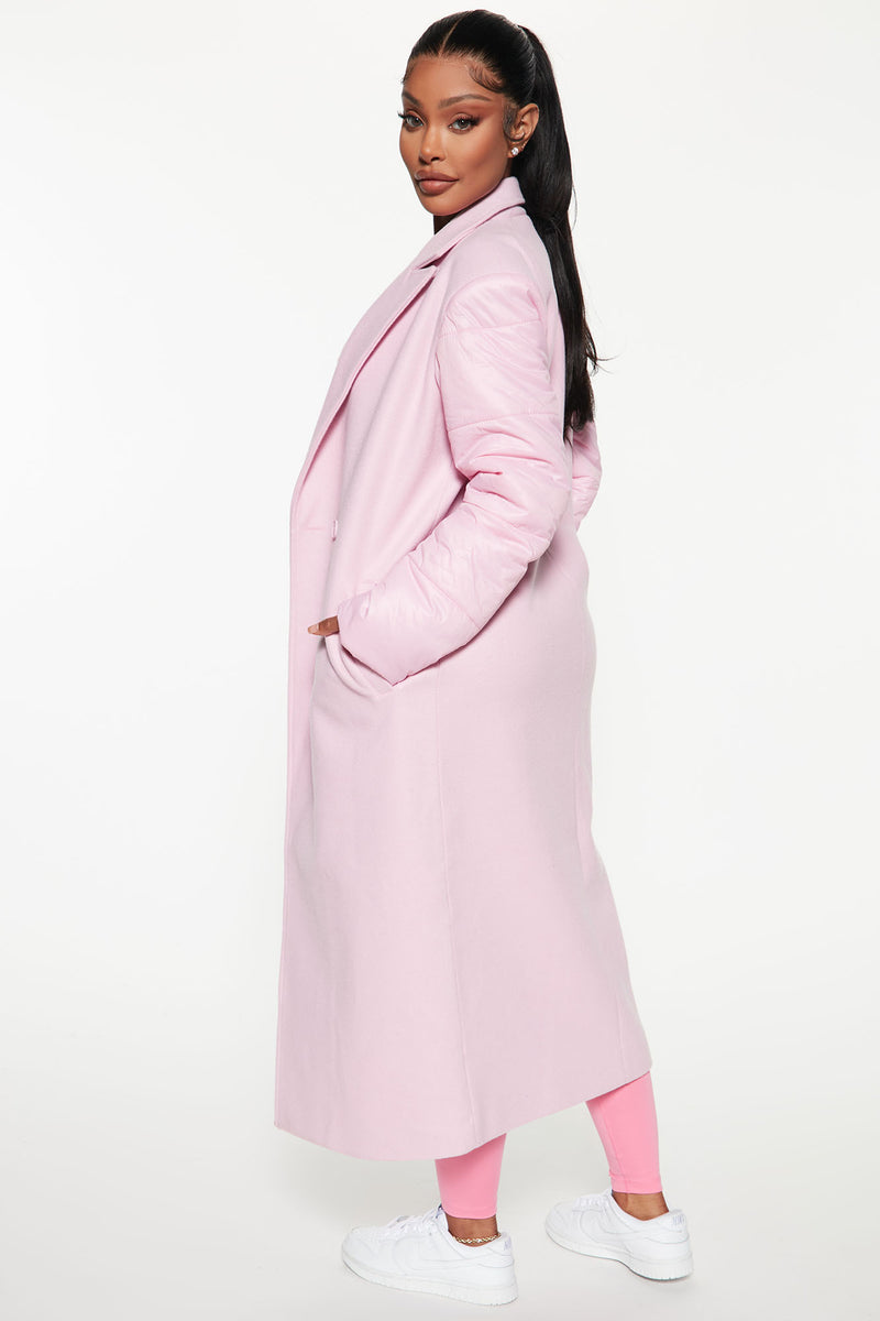 Pale pink hotsell duster coat