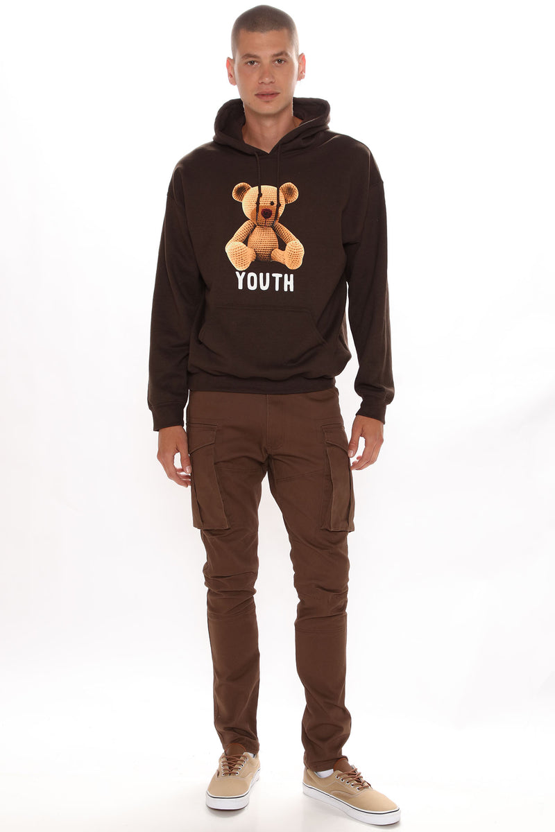 Teddy Youth Hoodie Brown