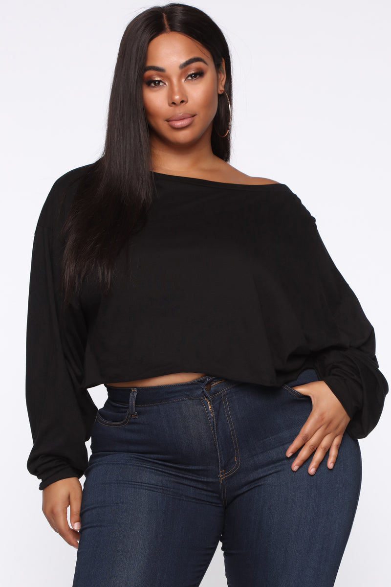 No Need To Think Tee - Black | Fashion Nova, Knit Tops | Fashion Nova