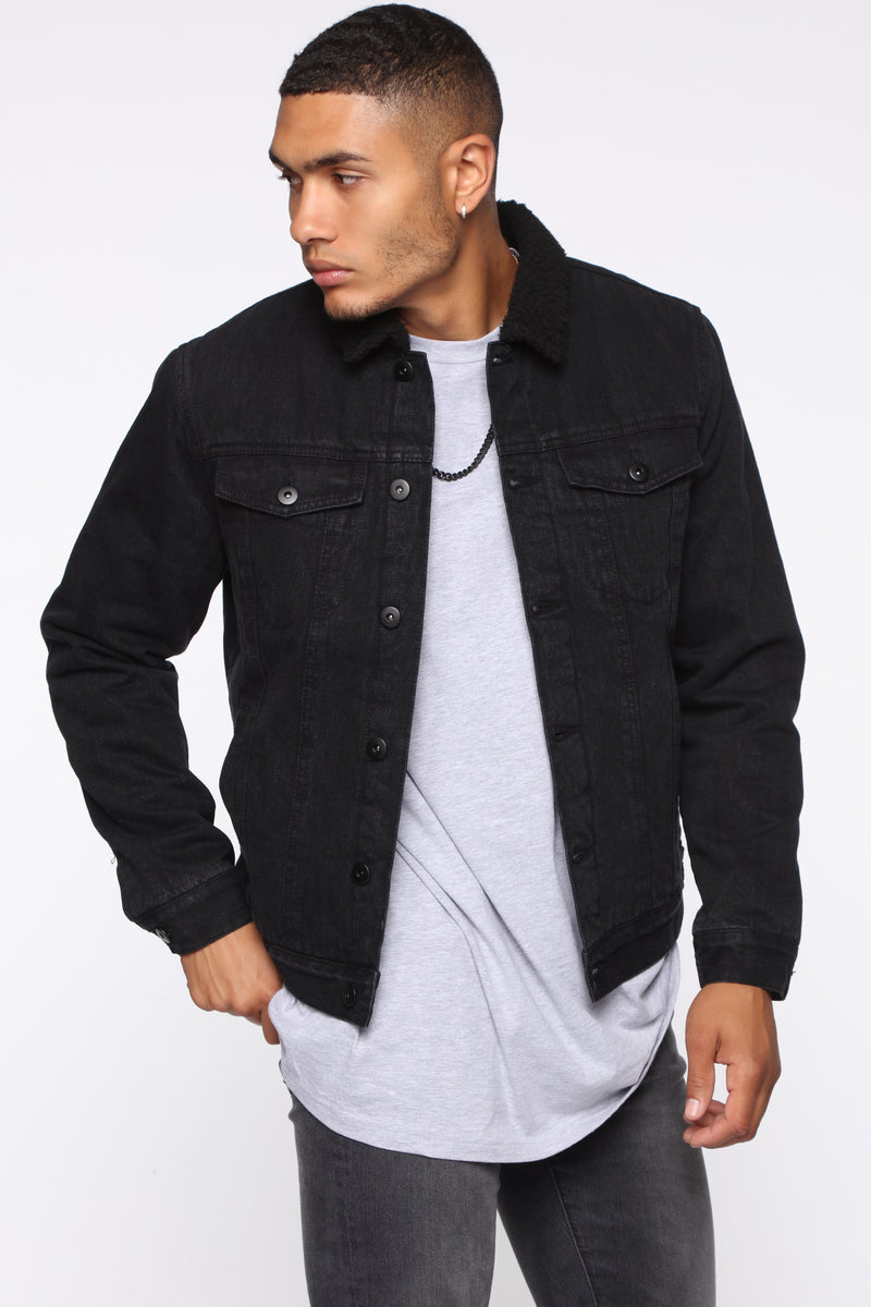 Fashion nova black new arrivals jean jacket