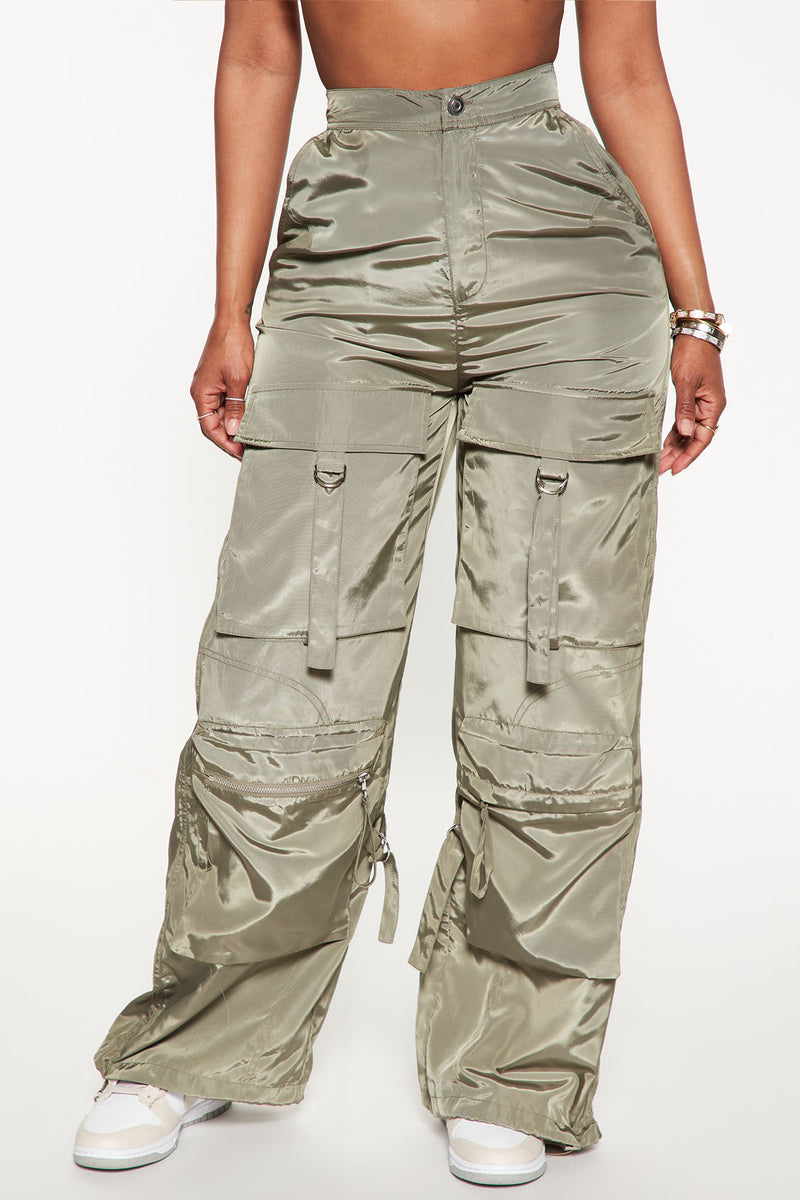 Only For You Cargo Parachute Pant 32 - Olive | Fashion Nova, Pants |  Fashion Nova