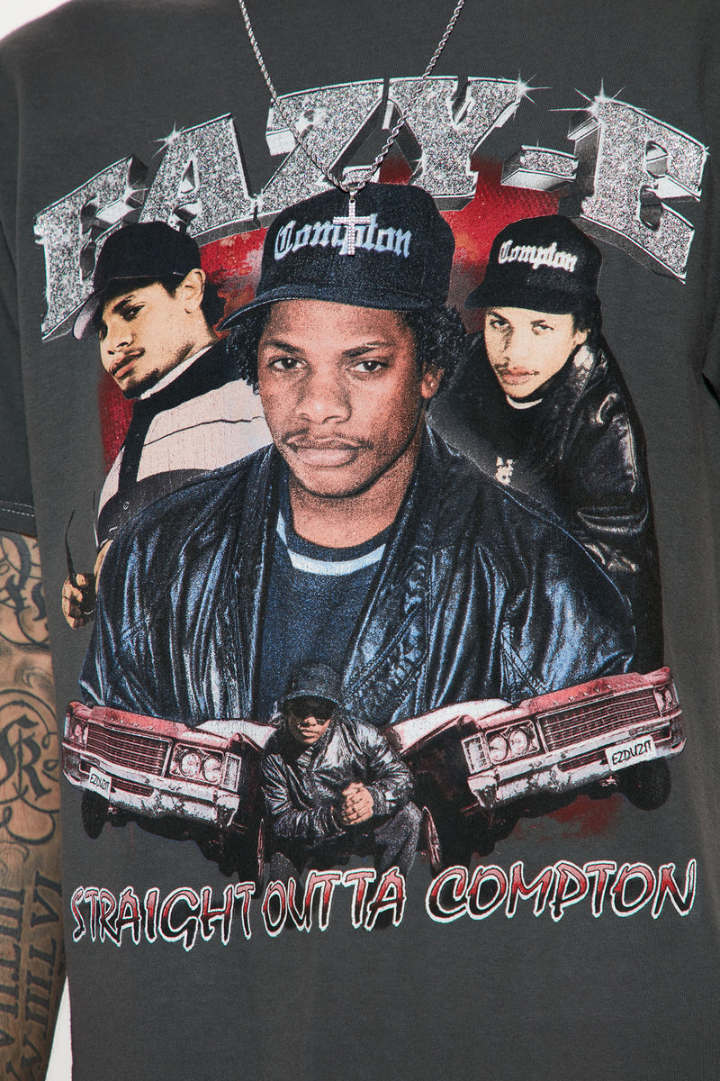 Eazy E Straight Outta Compton Short Sleeve Tee Black