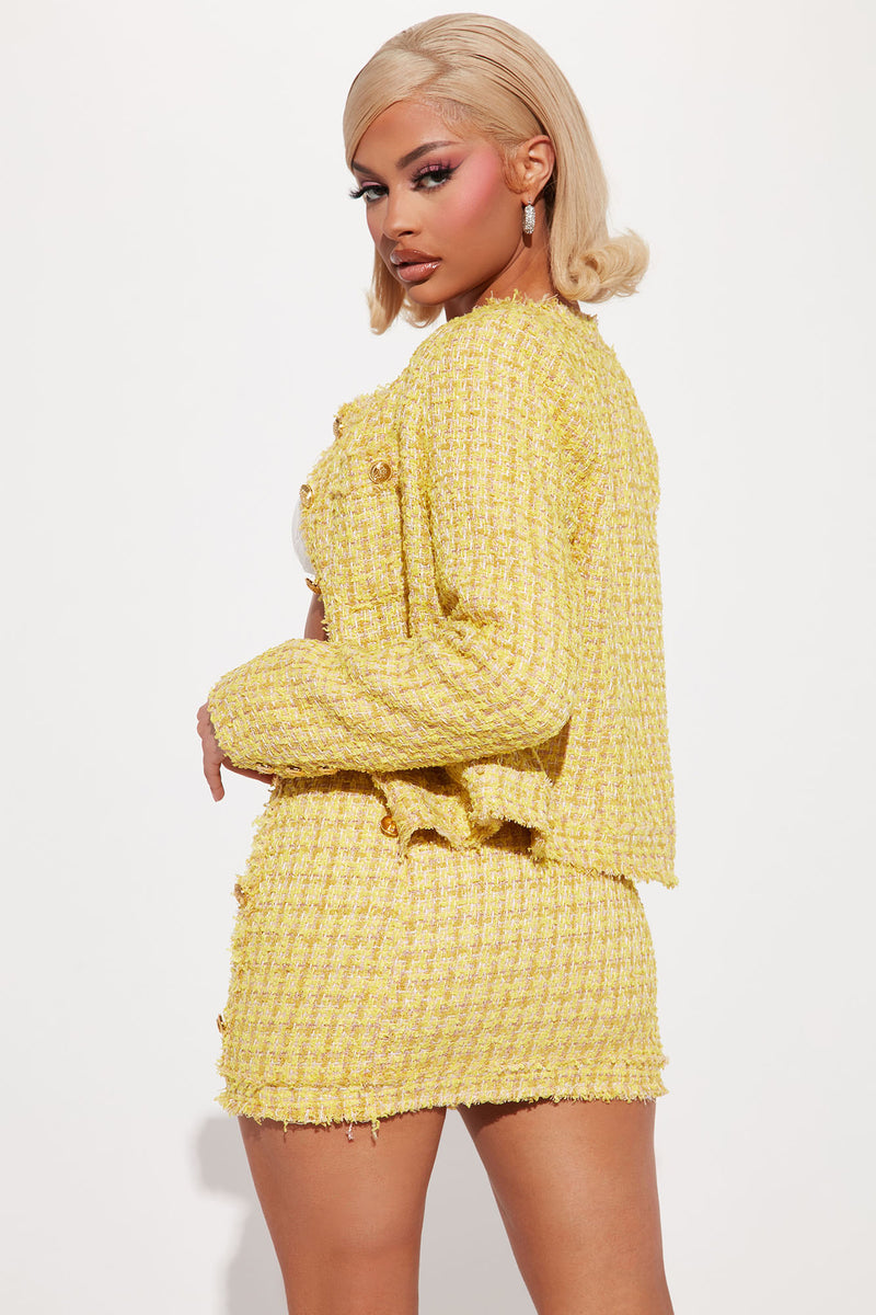Fashion nova yellow jacket on sale