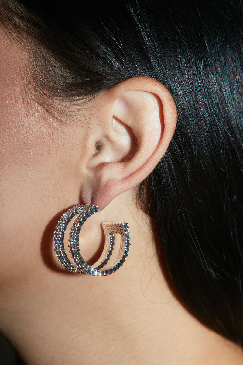 The Way I Loved You Hoop Earrings Silver Fashion Nova Jewelry