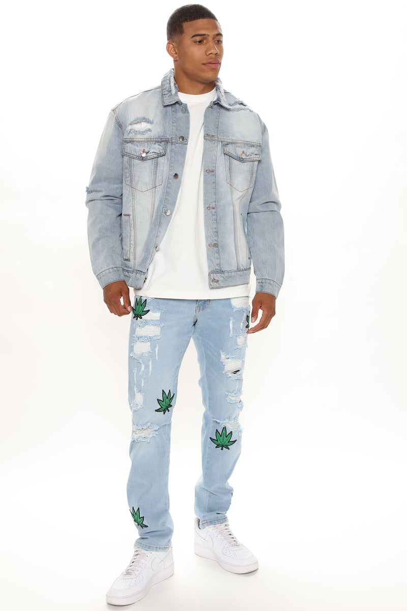 Tucker Denim Jacket Light Wash Fashion Nova Mens Jackets