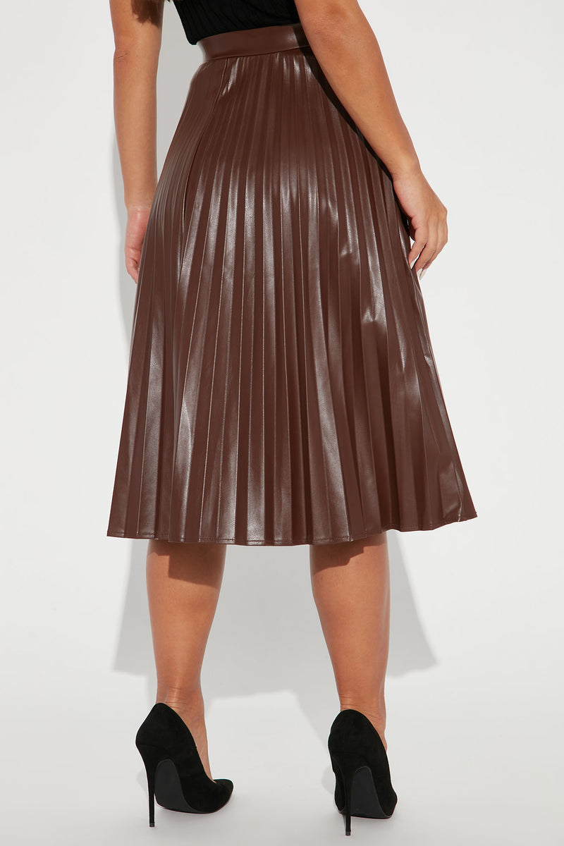 Stating Facts Midi Skirt Brown Fashion Nova, Skirts Fashion Nova