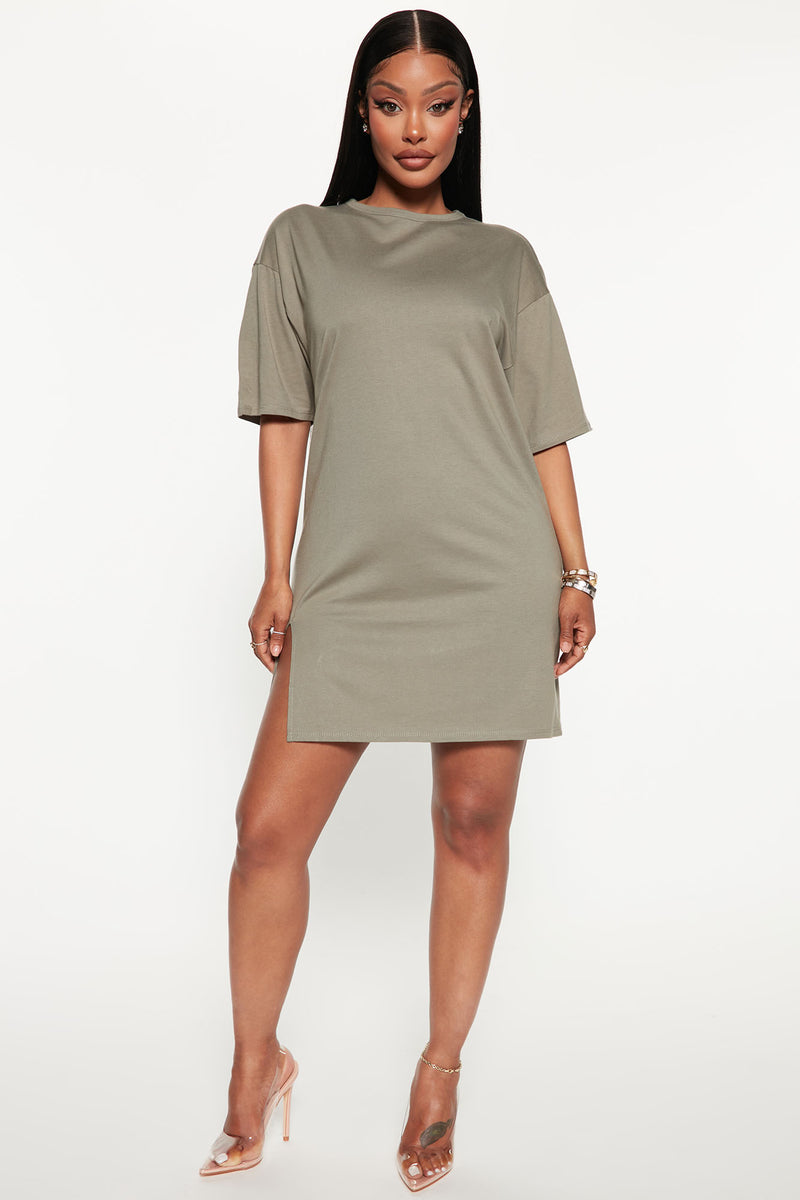 Delilah T Shirt Dress Green Fashion Nova Dresses Fashion Nova