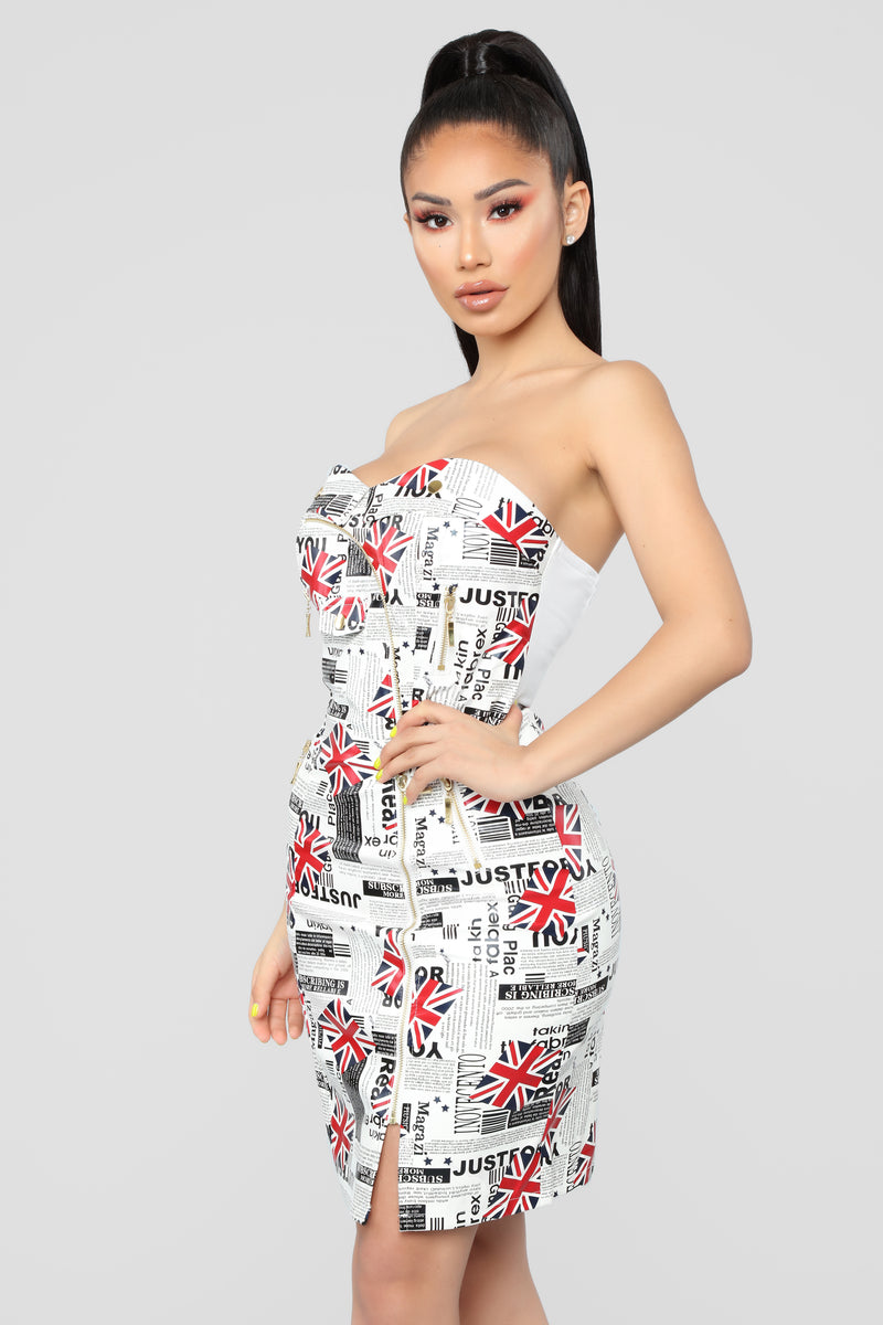 Newspaper dress fashion sales nova