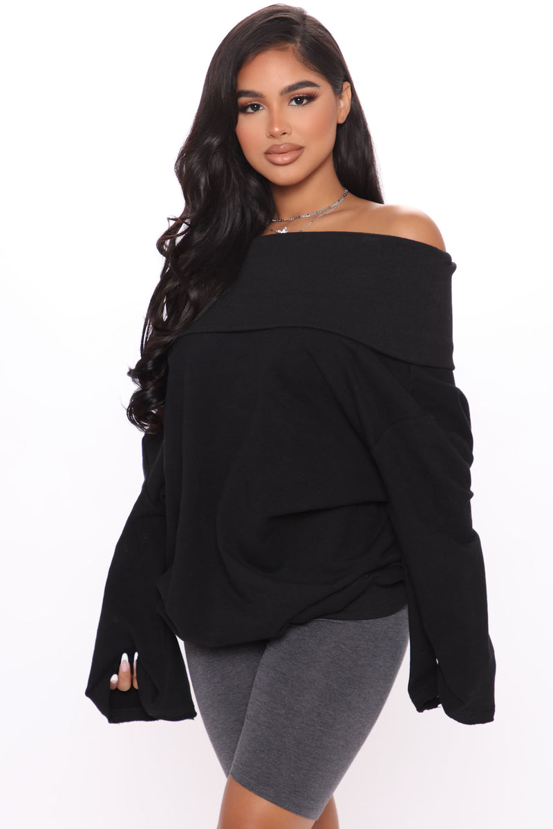 Fashion nova hotsell off shoulder sweater