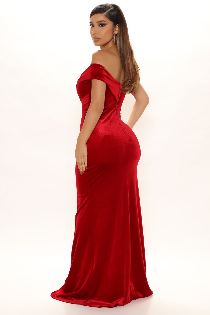 konsensus Forsømme noget Joyous Nights Velvet Maxi Dress - Red | Fashion Nova, Dresses | Fashion Nova